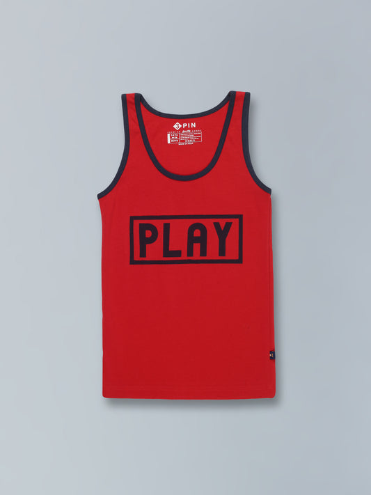 Boys Cotton Vest Printed