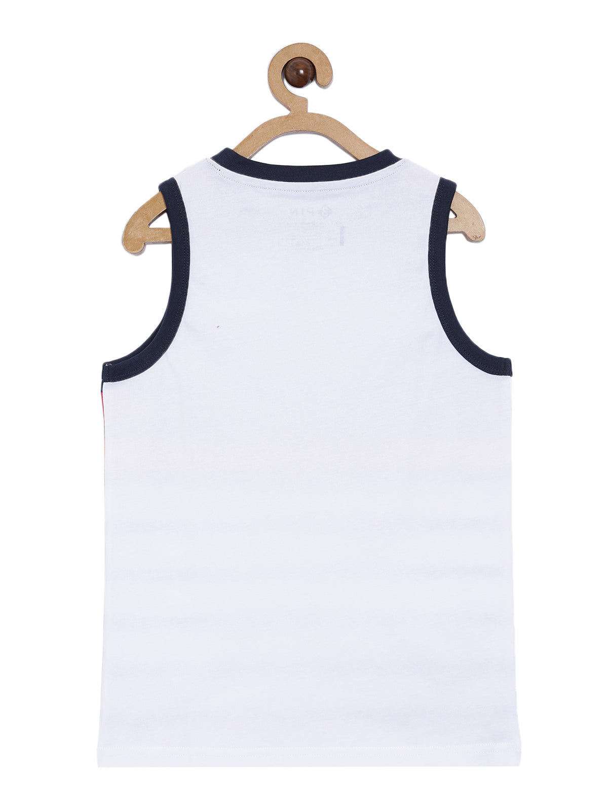 Boys Cotton Printed Round Neck Sleeveless T-Shirt