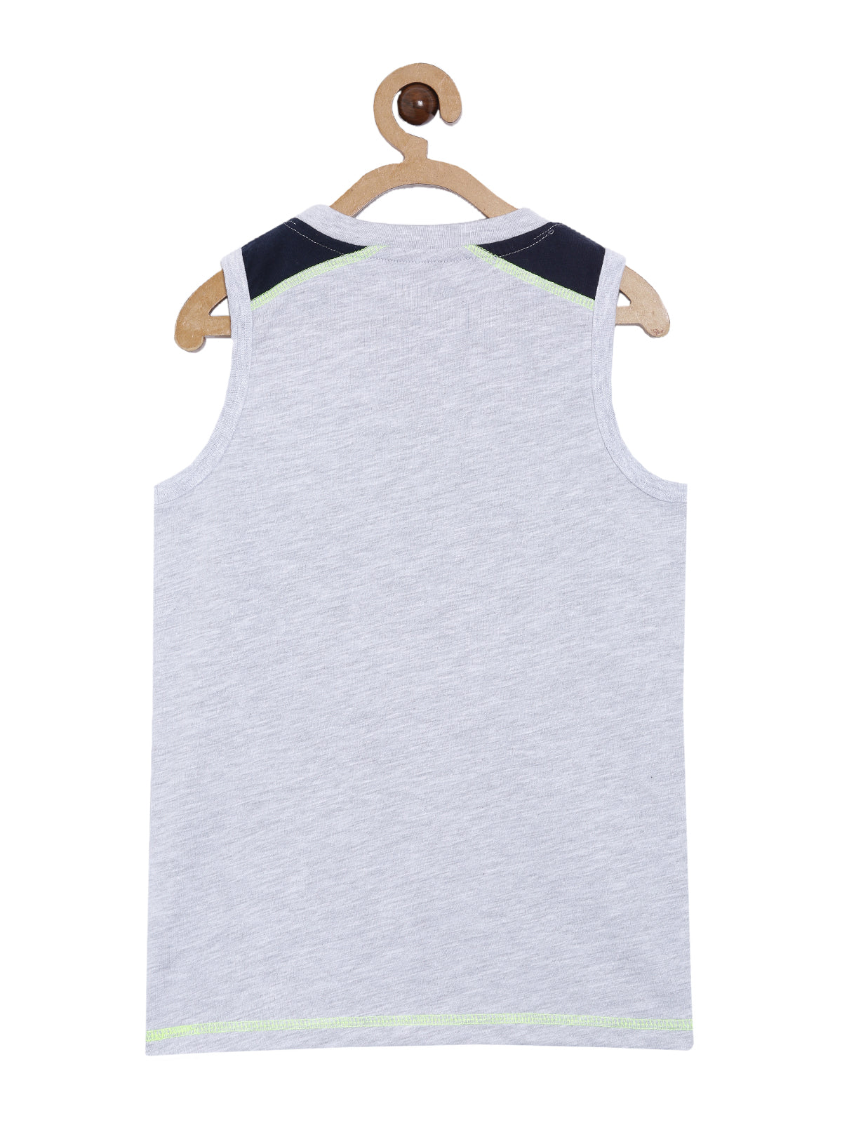 Boys Cotton Printed Round Neck Sleeveless T-Shirt
