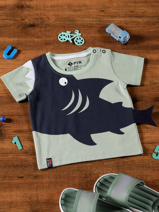 Boys Cotton T-Shirt Printed