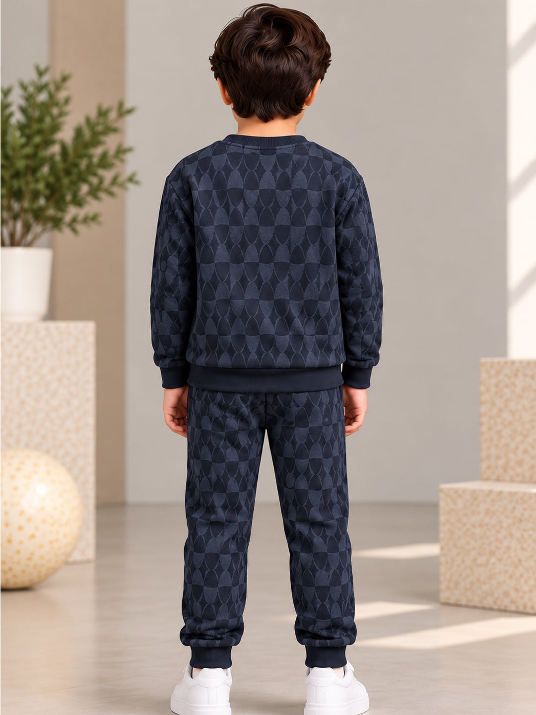 3Pin Full Sleeve Metro Printed T-shirt and Pant Set - Grey