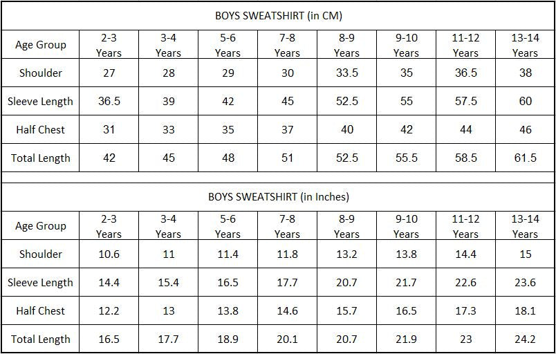 Boyz Cotton Sweatshirts - Pack of 3
