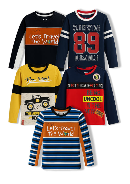 Boyz Cotton Sweatshirts - Pack of 5