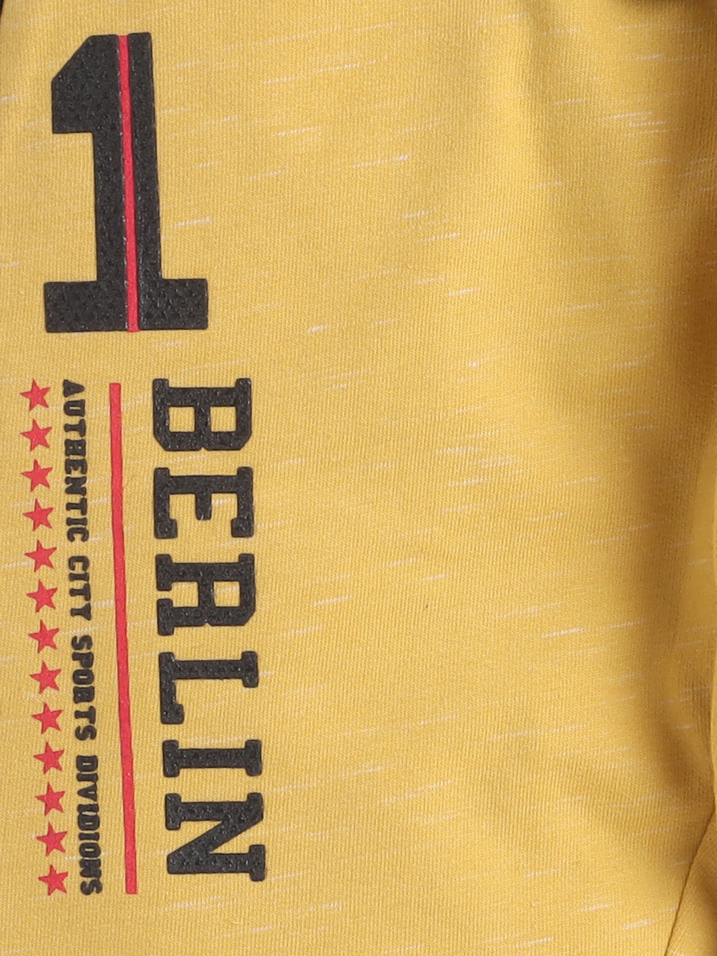 Boys' Cotton Solid Joggers With Drawstring Closure - Mustard