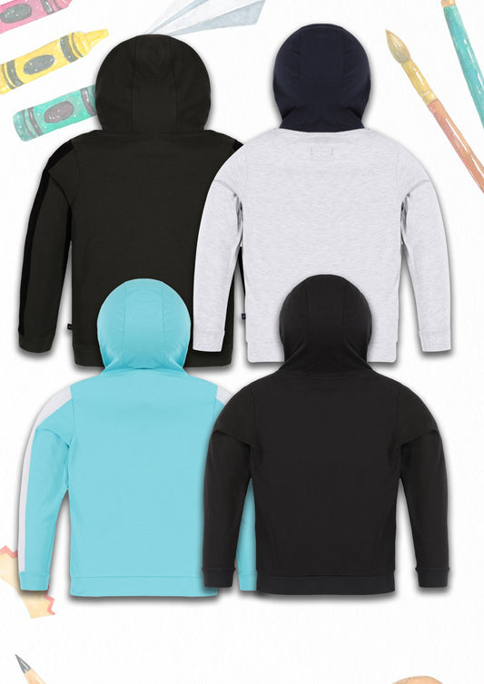 Boyz Cotton Hoodies - Pack of 3