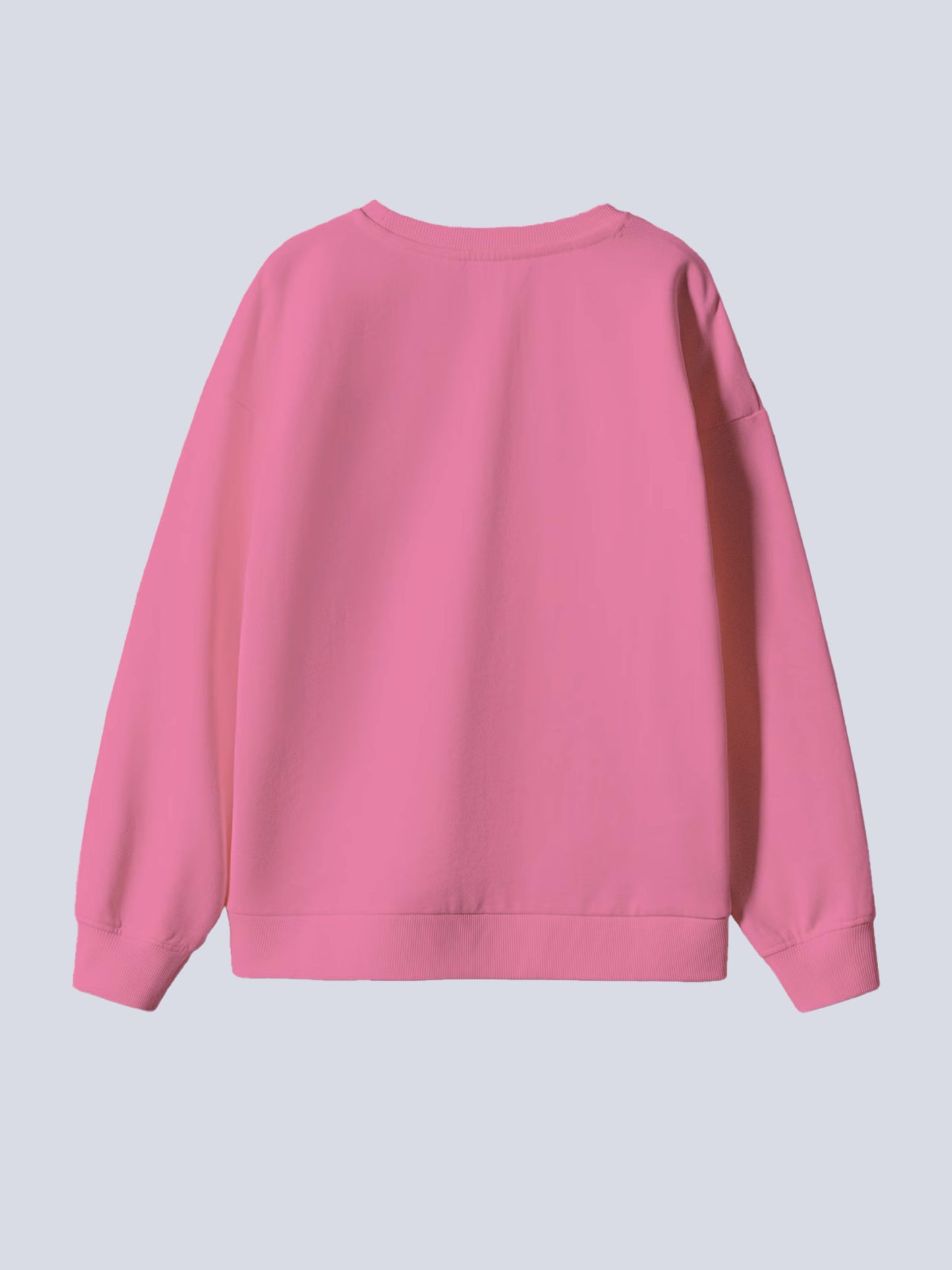 Girls Cotton Printed Round Neck Sweatshirt