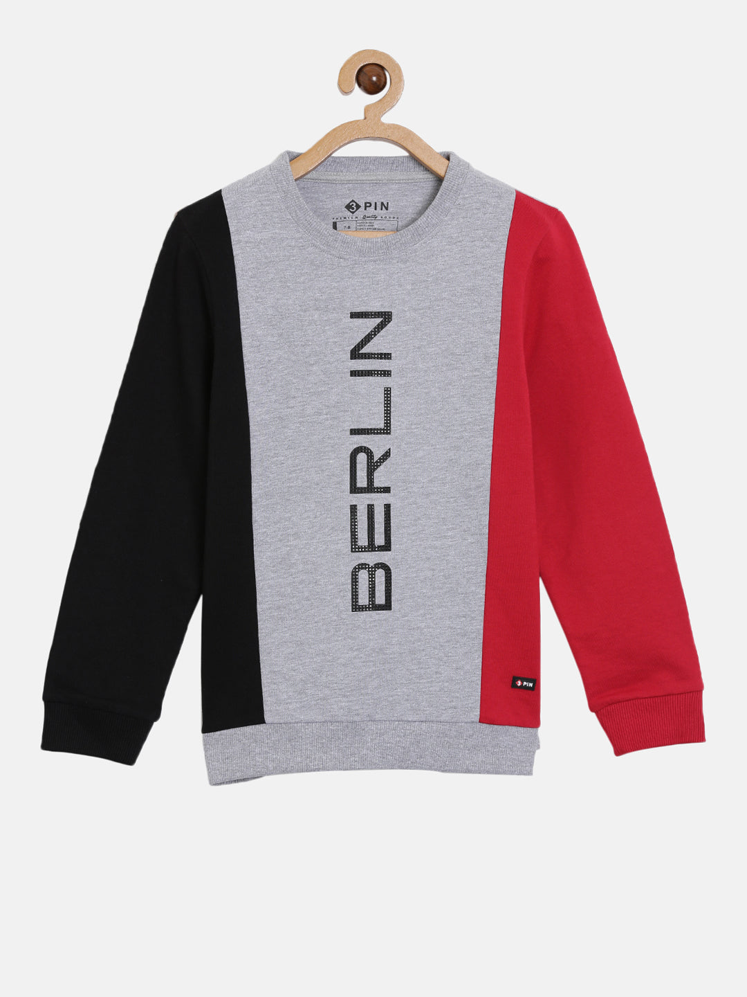 Roundneck colourblocked sweatshirt for boys