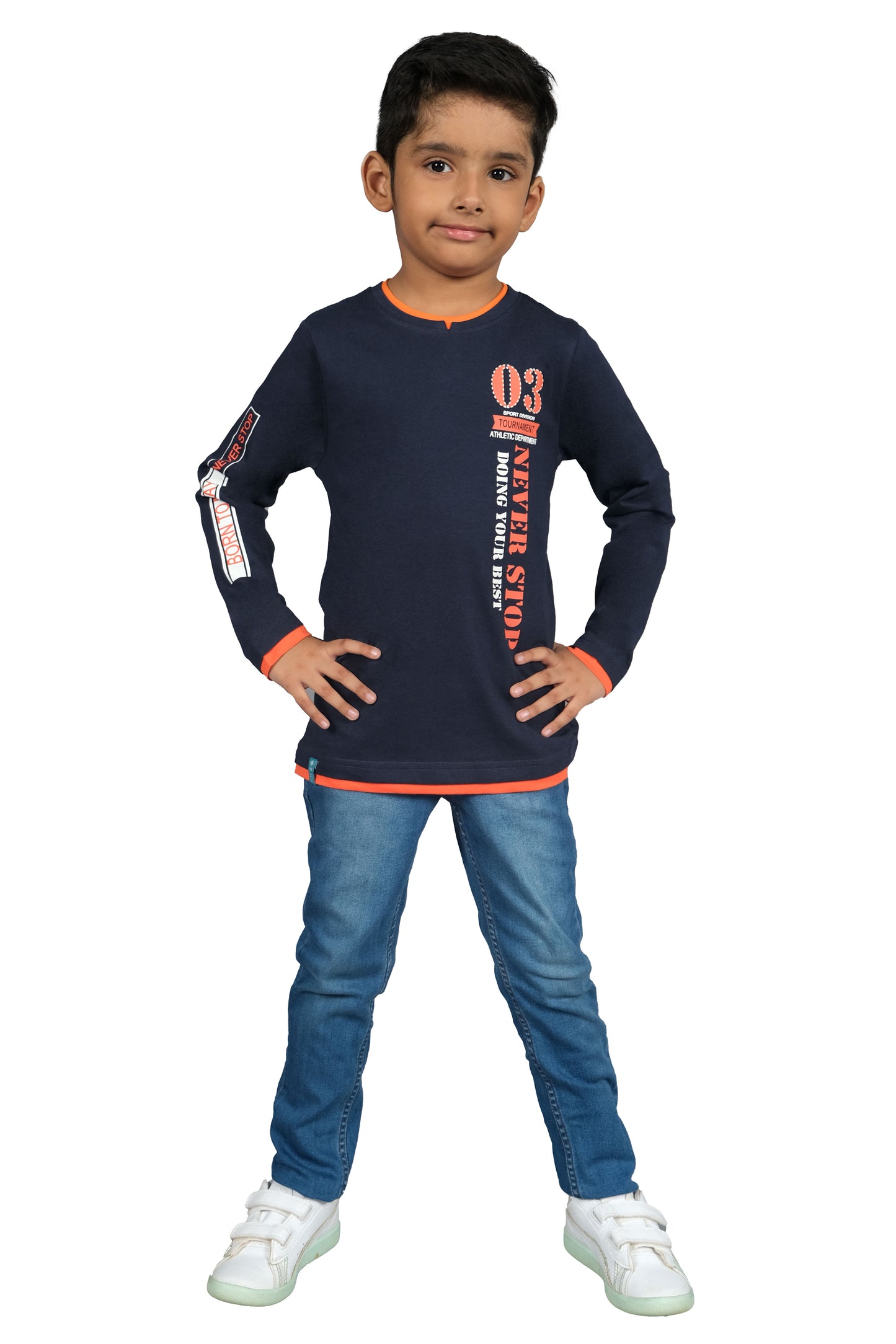 Printed T-Shirt - Navy