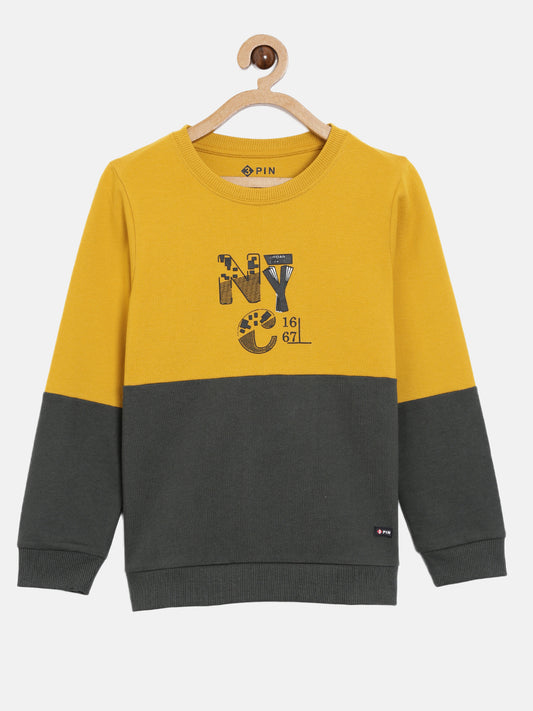 colourblocked sweatshirt for boys