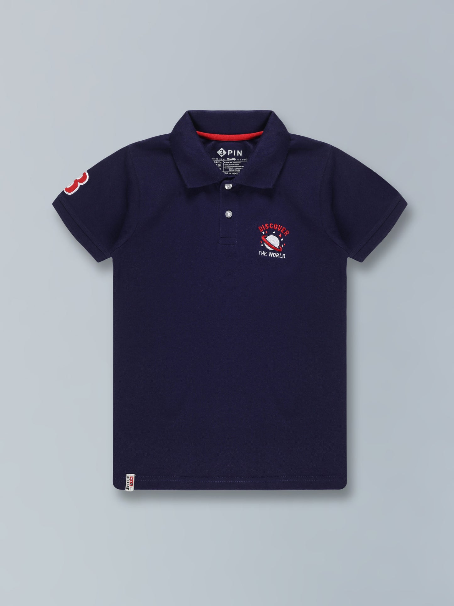 Boys Polo T-Shirt With Embroidery