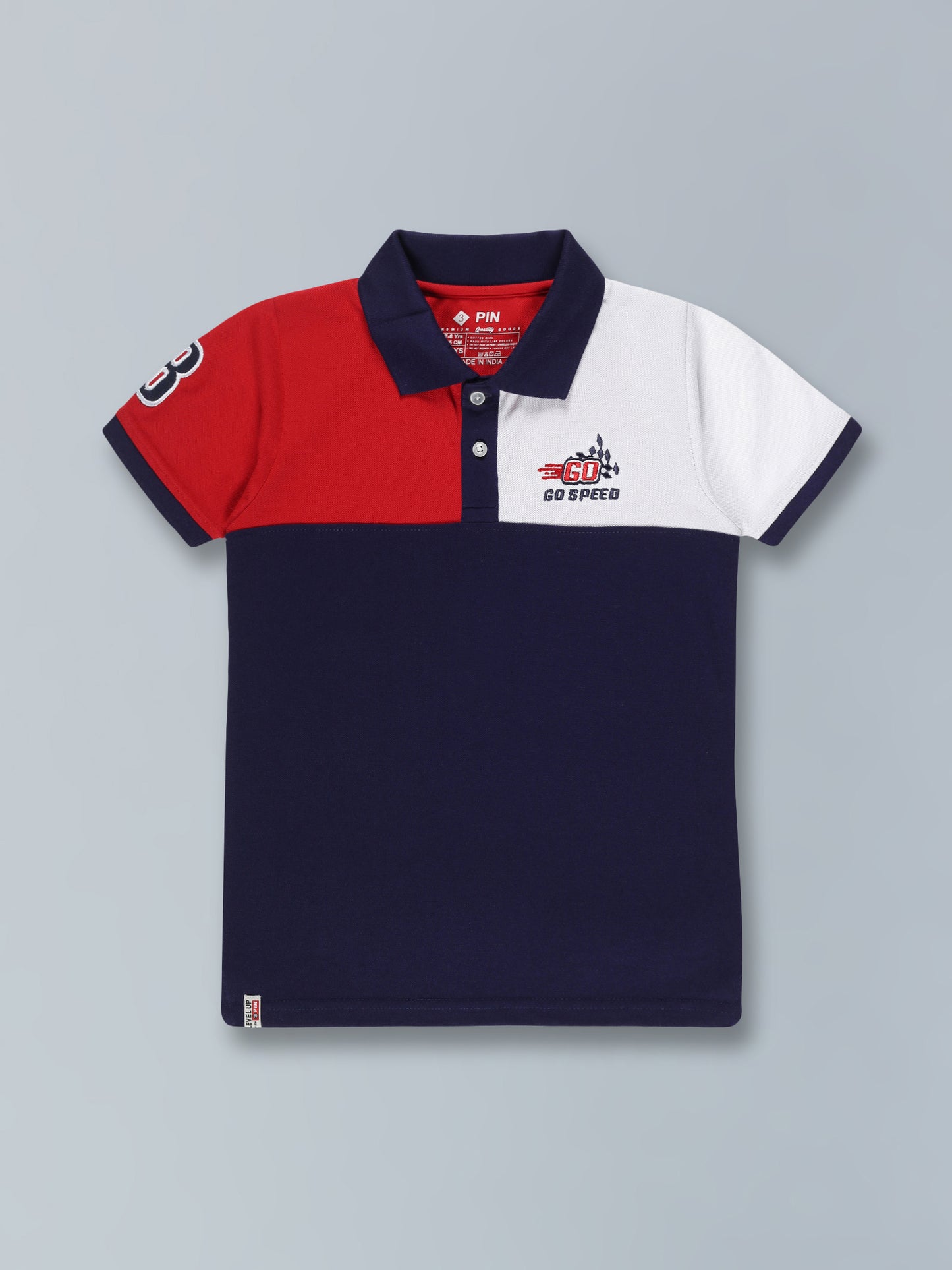 Boys Polo T-Shirt With Embroidery