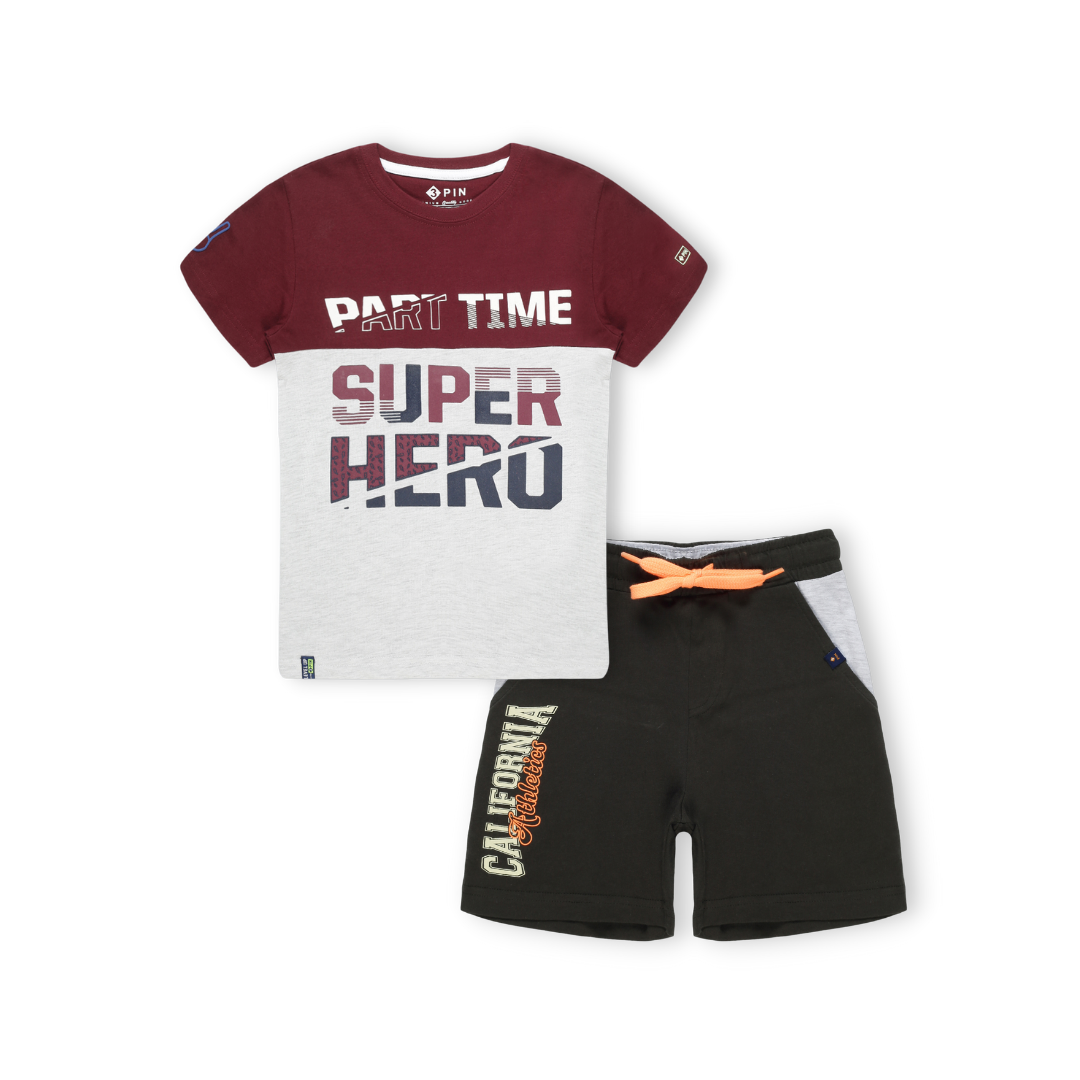 Printed T-shirt & Shorts Combo for Boys