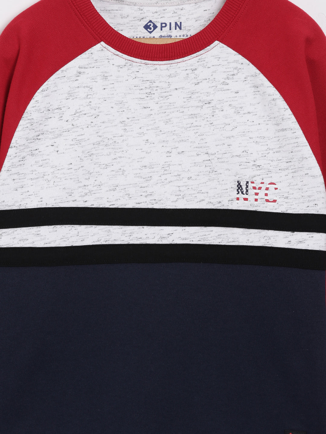 Trendy Colur blocked sweatshirt for boys