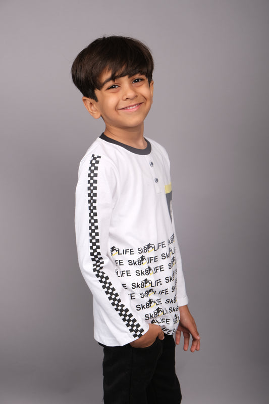Printed T-Shirt - White