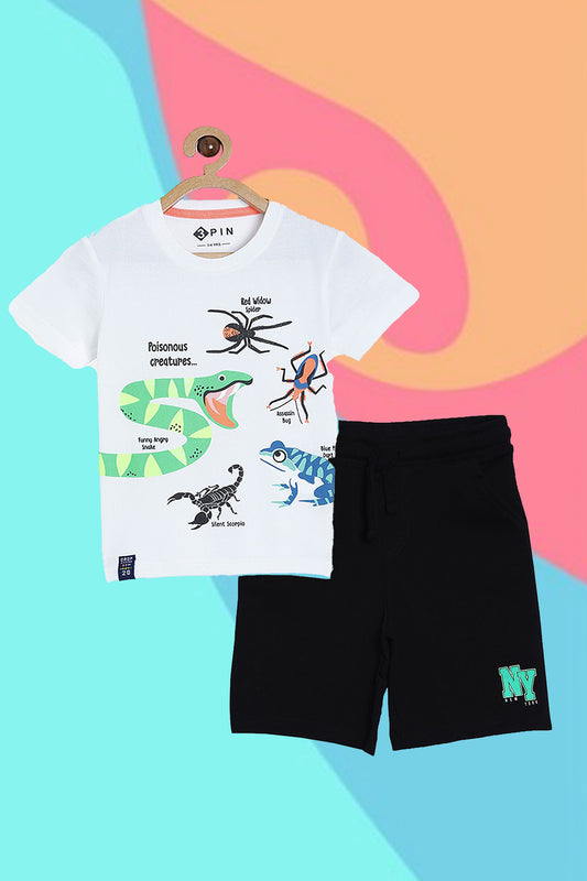 Boys T-Shirts & Shorts Set - Multicolor