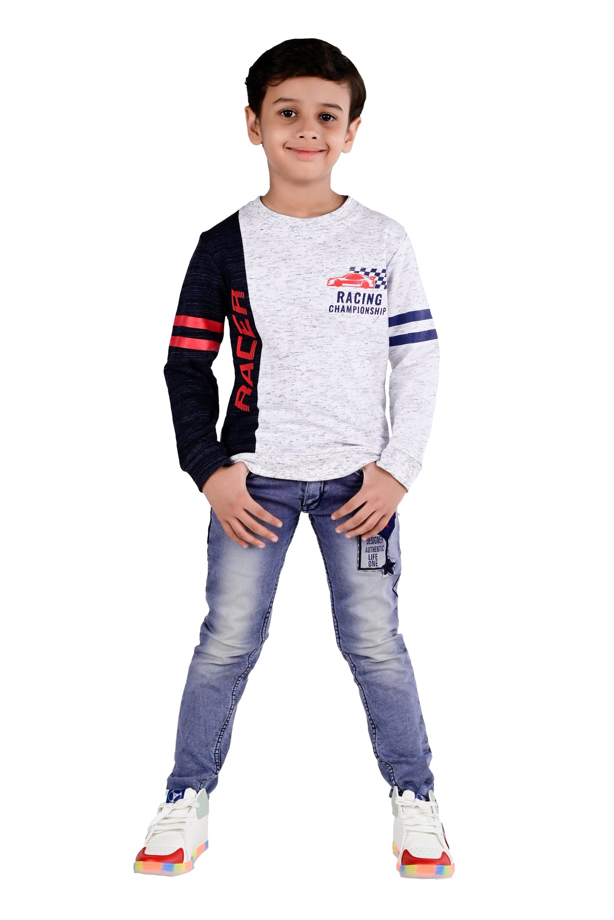 Printed Sweatshirt - Oat Melange