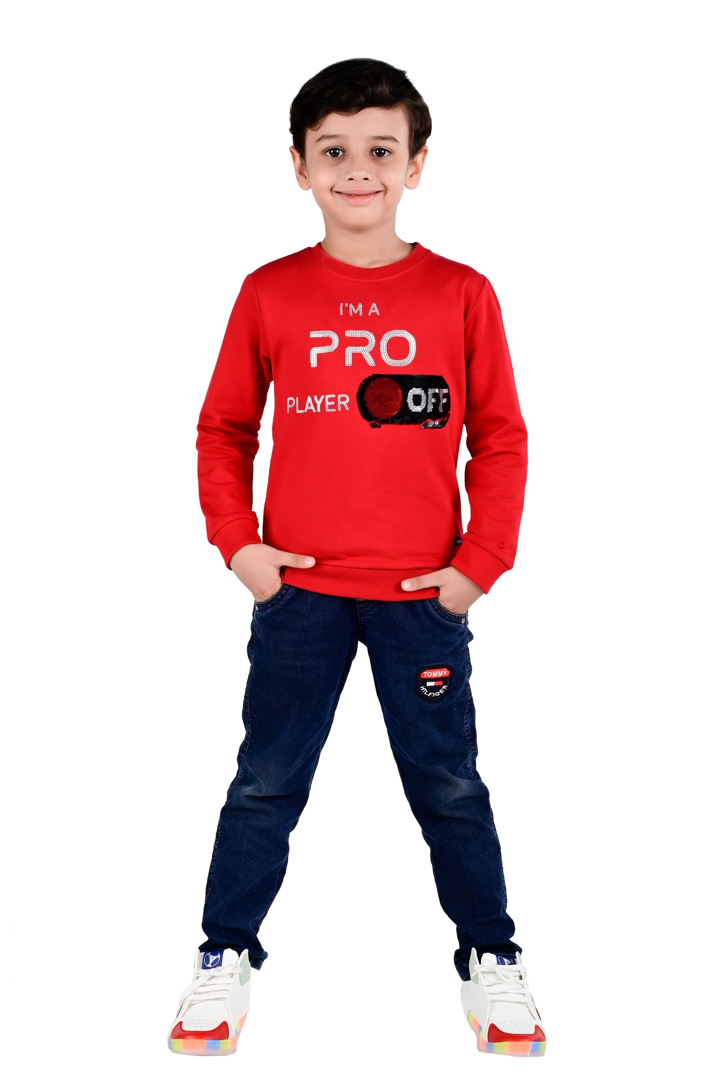 Printed Sweatshirt - Red