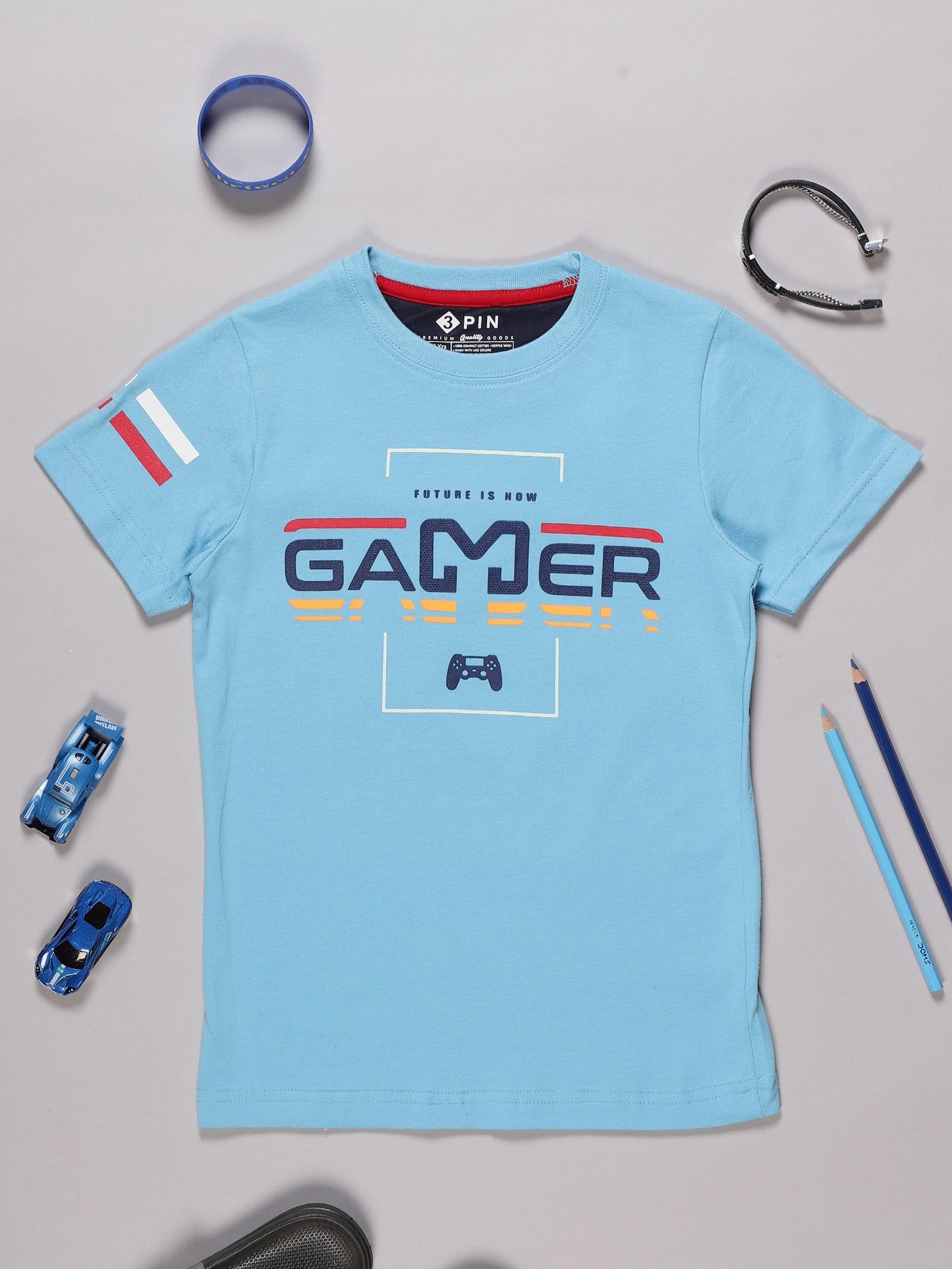 Printed Cotton T-Shirt for Boys