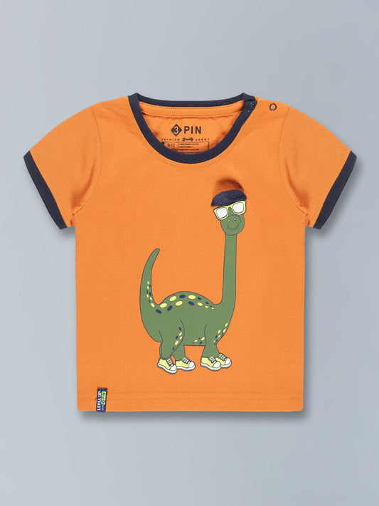 Boys Cotton T-Shirt Printed