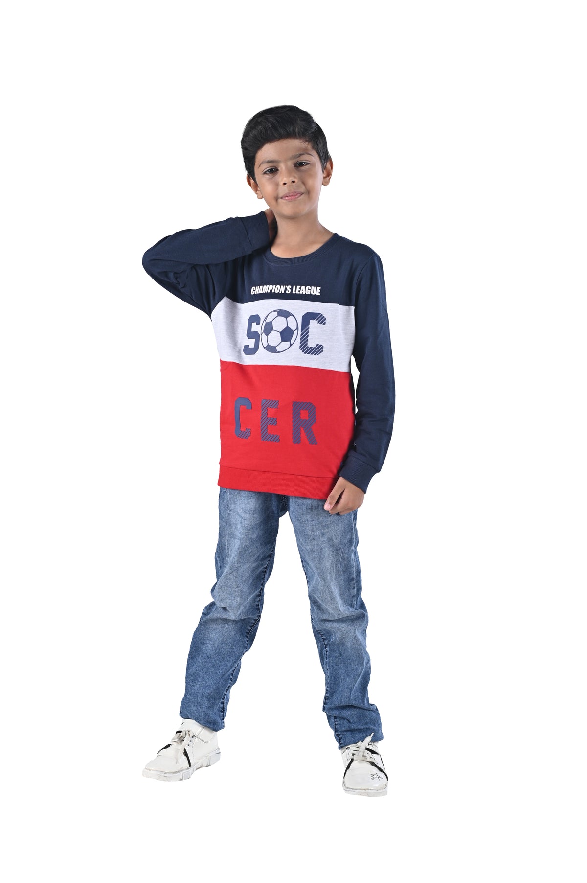 Printed Sweatshirt - Navy