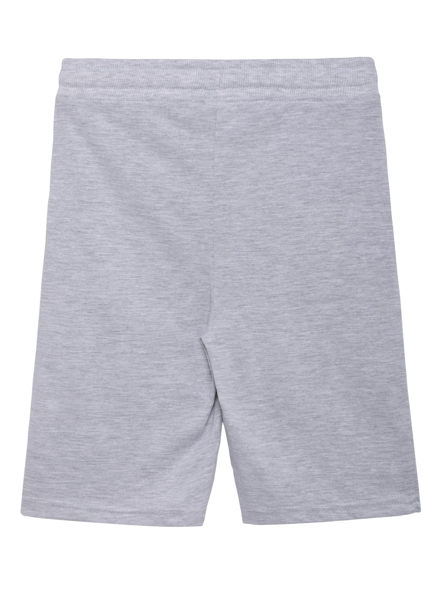 BOYS PACK OF 2 STRIPED AND COLOUR BLOCK SHORTS - RED AND GREY