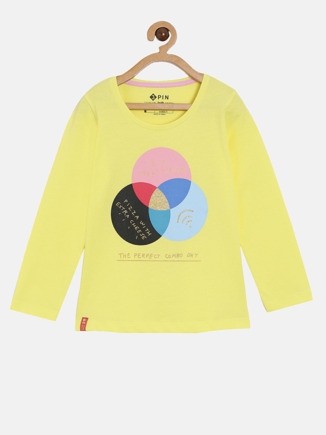 3PIN Girls pack Of 2 T-shirt 2-14 Y