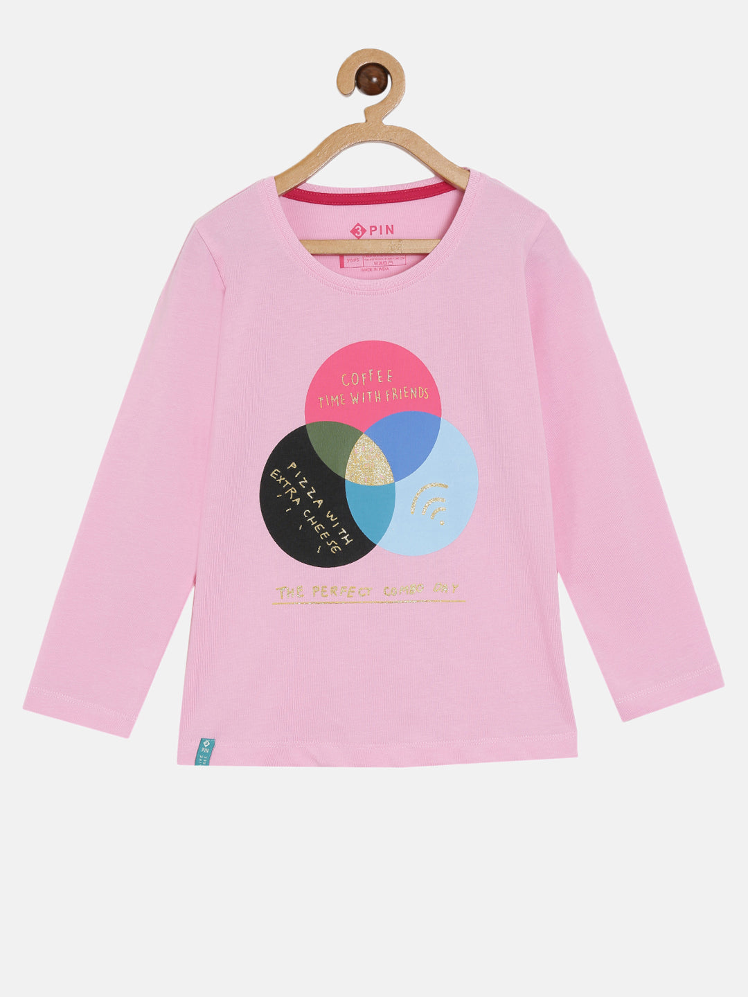 3PIN Girls pack Of 2 T-shirt 2-14 Y