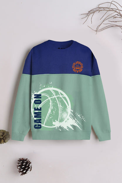 Boys Cotton Printed Round Neck Sweatshirts  (Pack of 3)