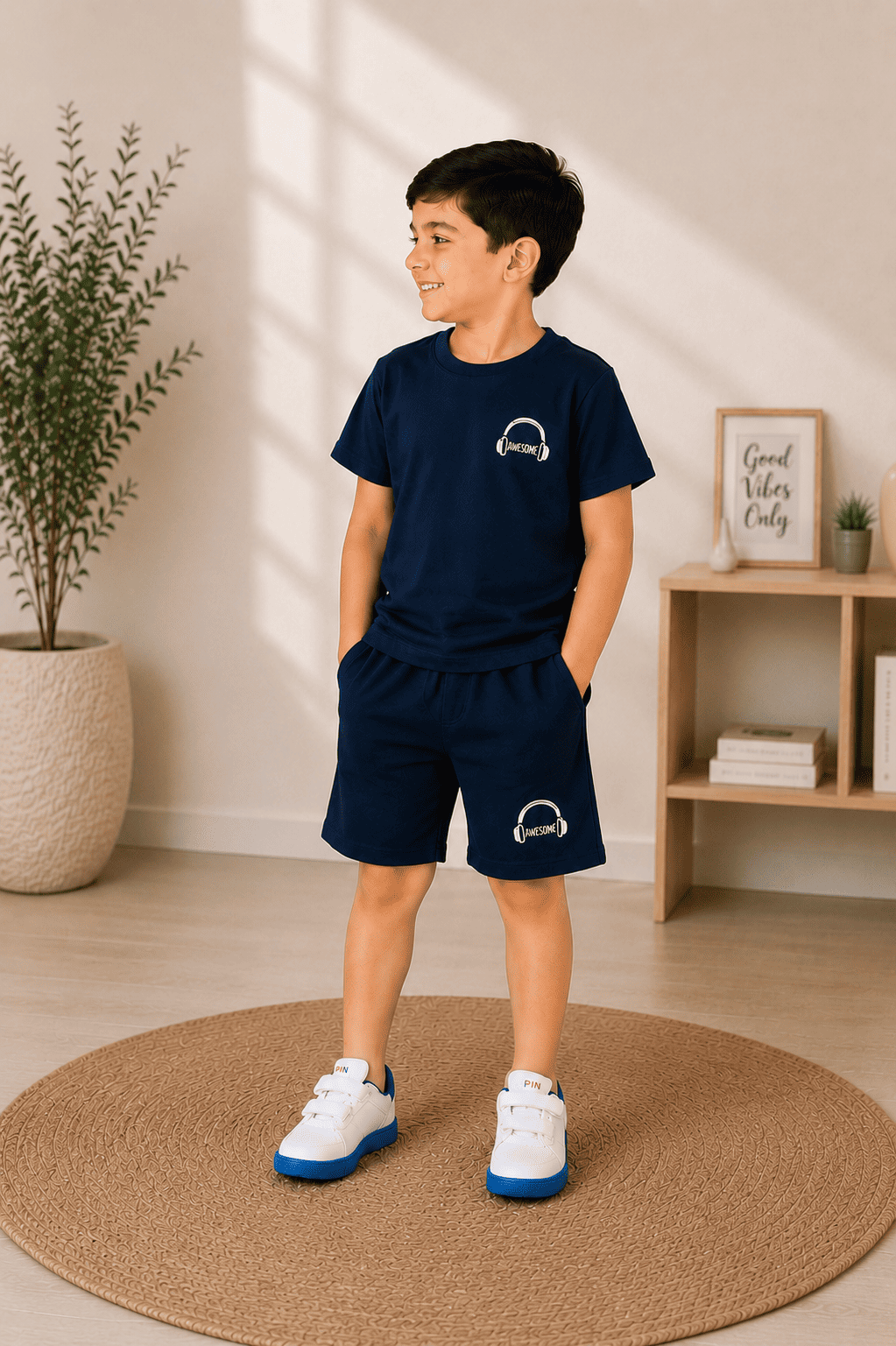 3PIN Boys Half Sleeeve Co-ords Set(Pack of 4)