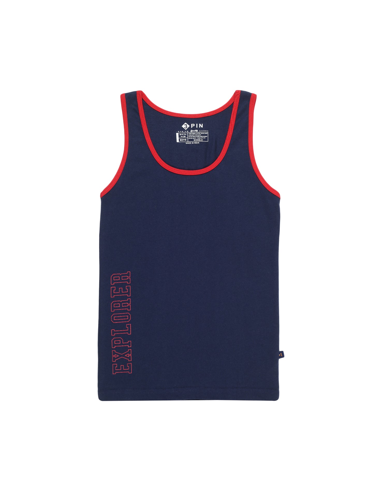 Boys Cotton Vest Printed