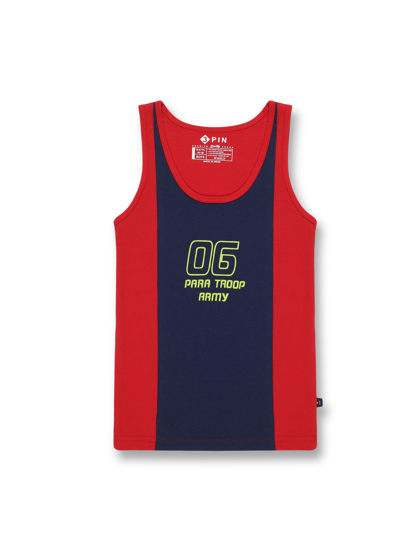 Boys Cotton Vest Printed