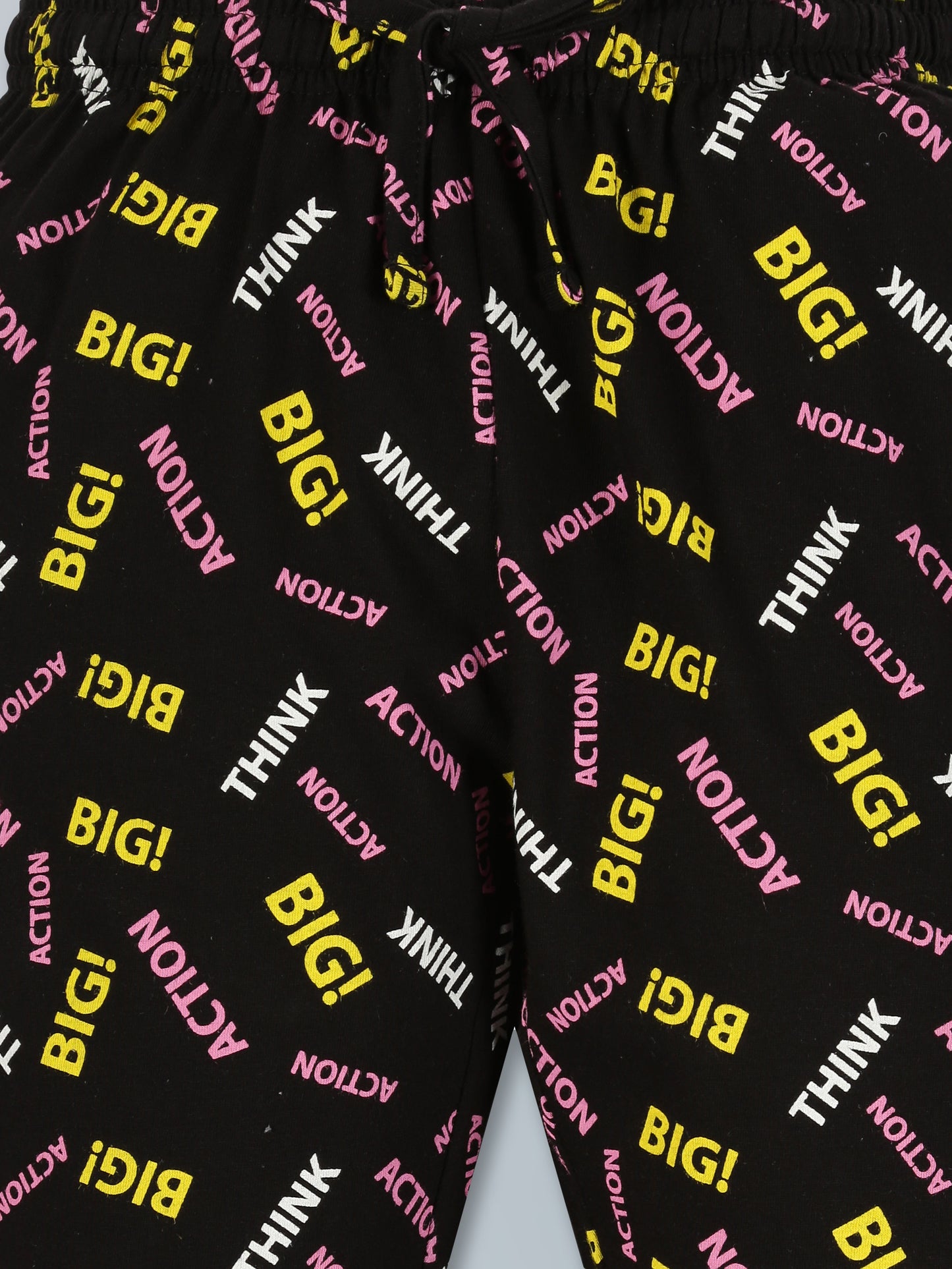 BOYS ALL OVER PRINT NIGHT SUIT - BLACK