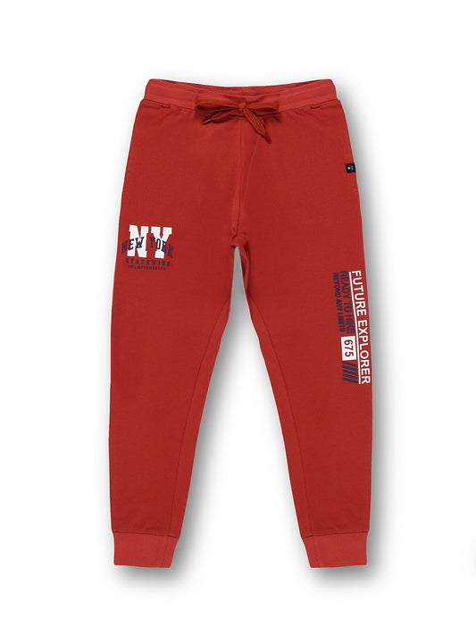 Boys Cotton Joggers Printed