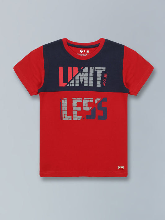 Boys Cotton T-Shirt Printed