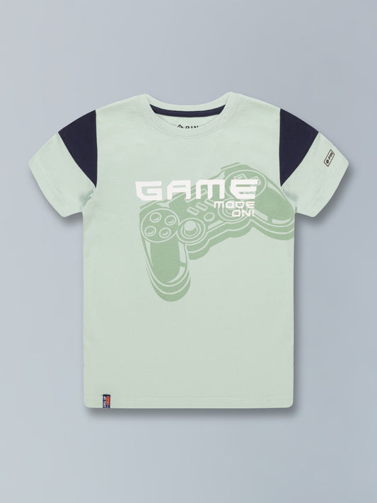 Boys Cotton T-Shirt Printed
