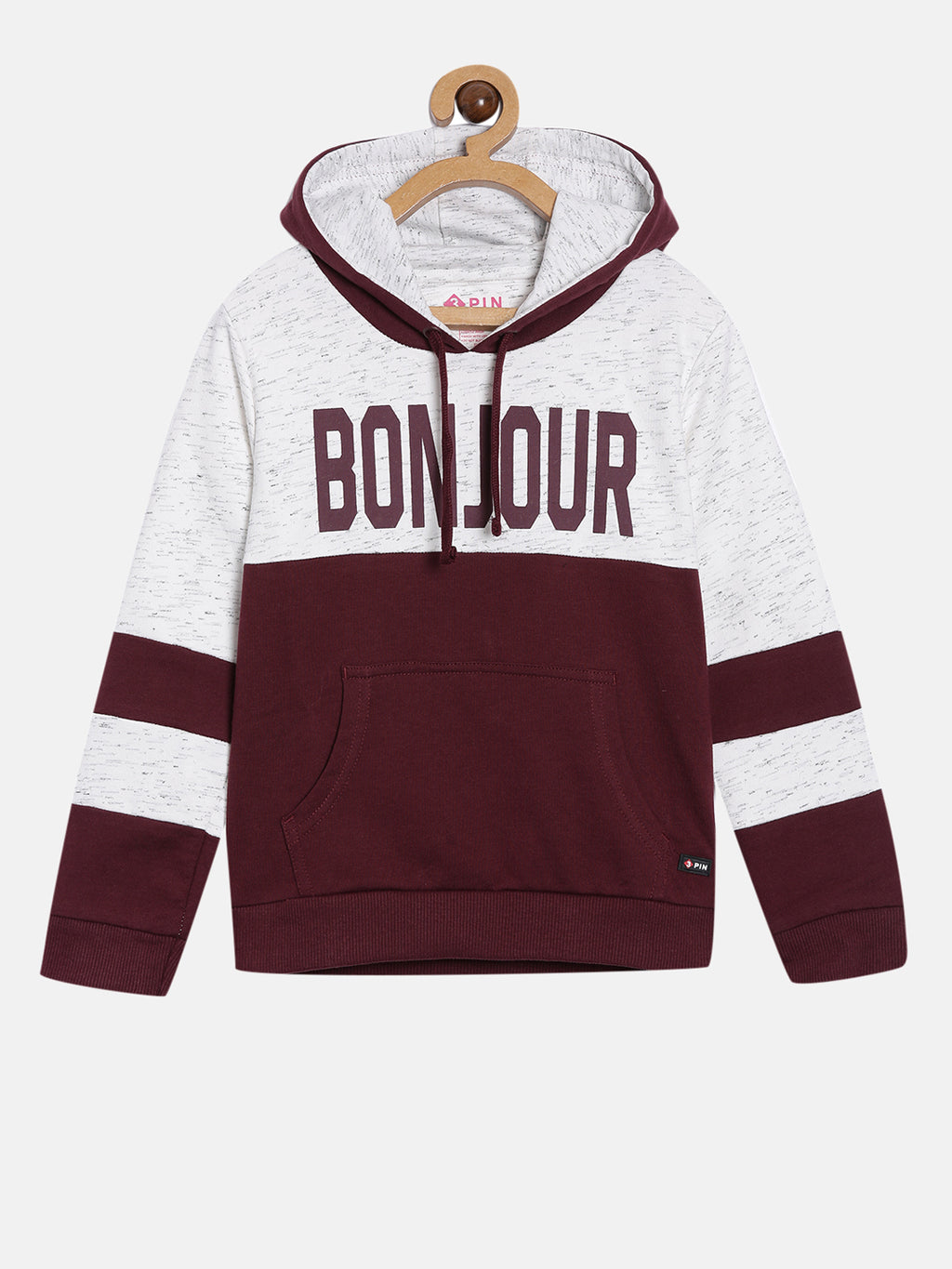 Girls Cotton Printed Hooded Sweatshirt