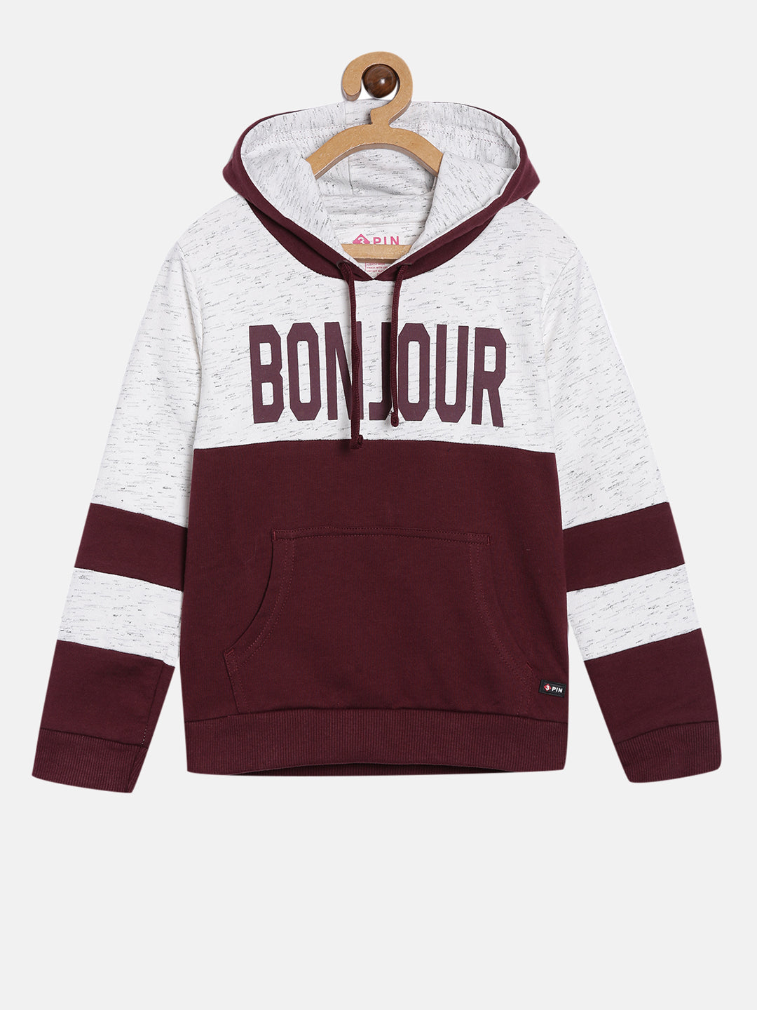 Girls Cotton Printed Hooded Sweatshirt