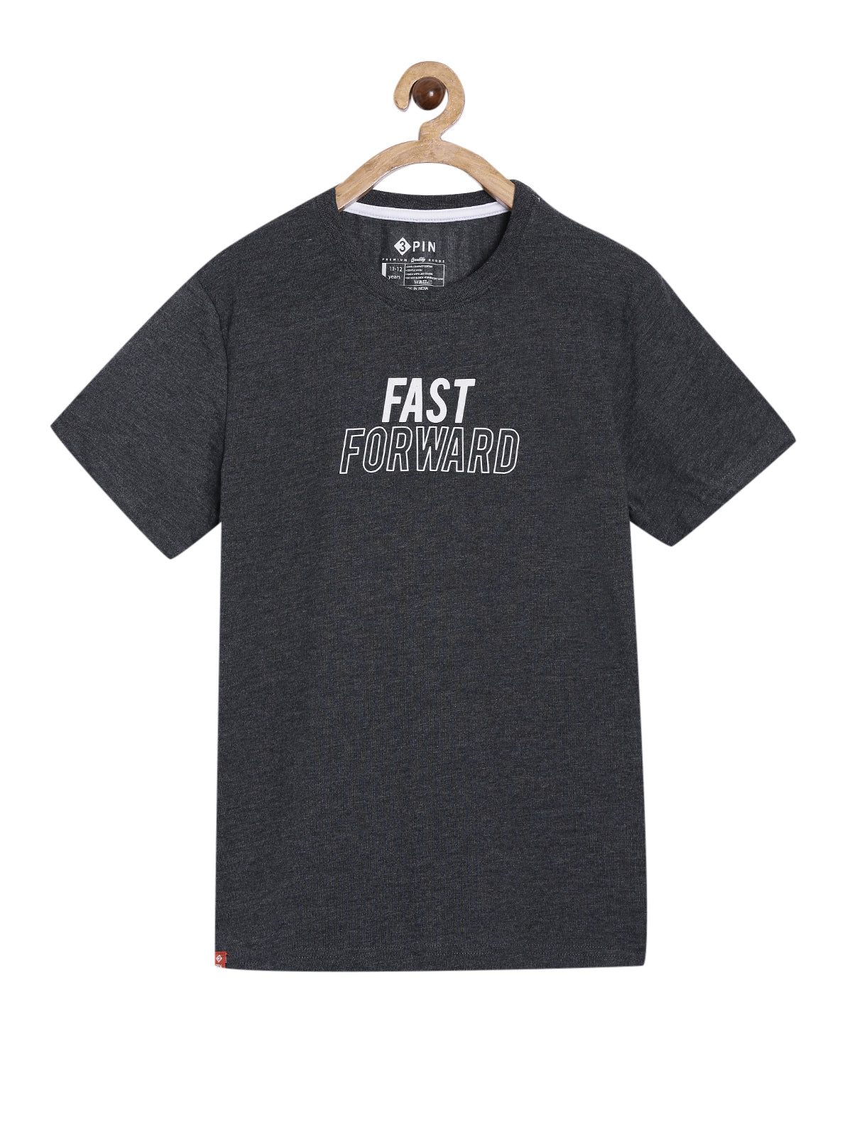 Boys Cotton Printed Round Neck T-Shirt