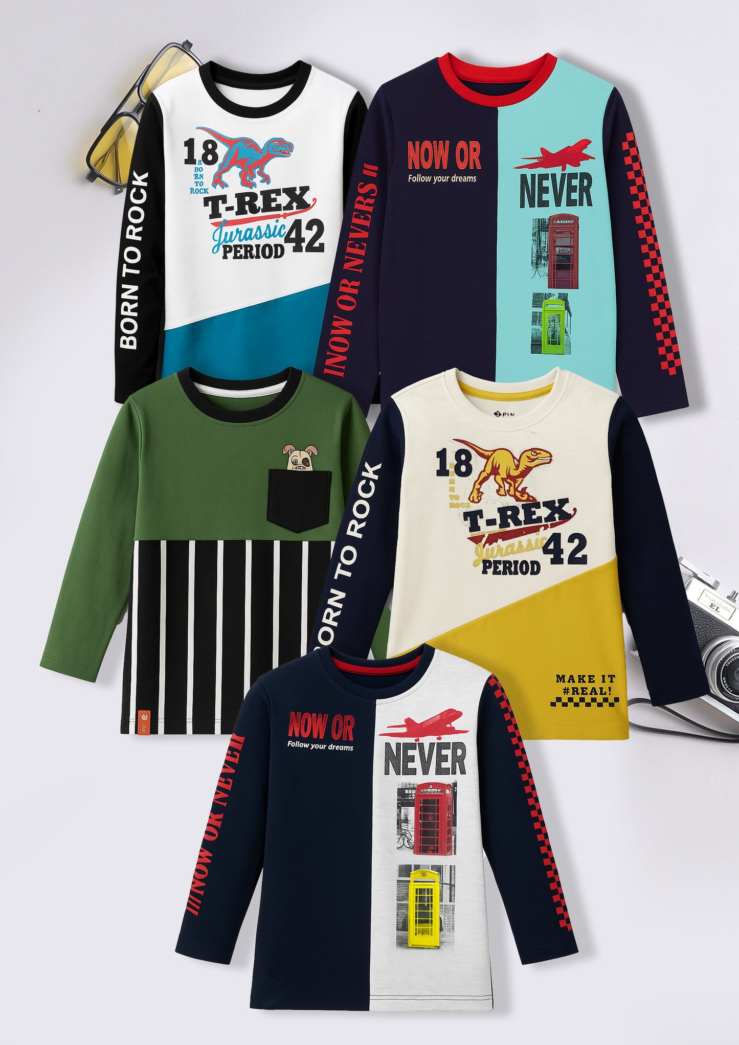 Boyz Cotton Sweatshirts - Pack of 5