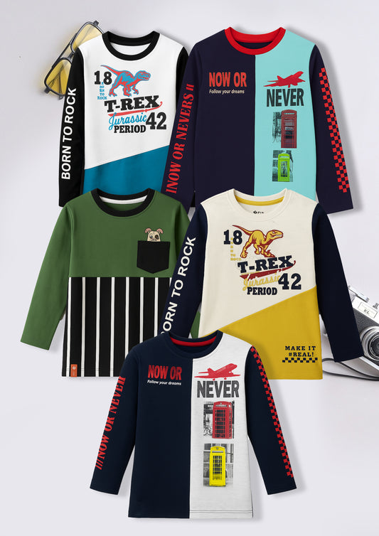 Boyz Cotton Sweatshirts - Pack of 5