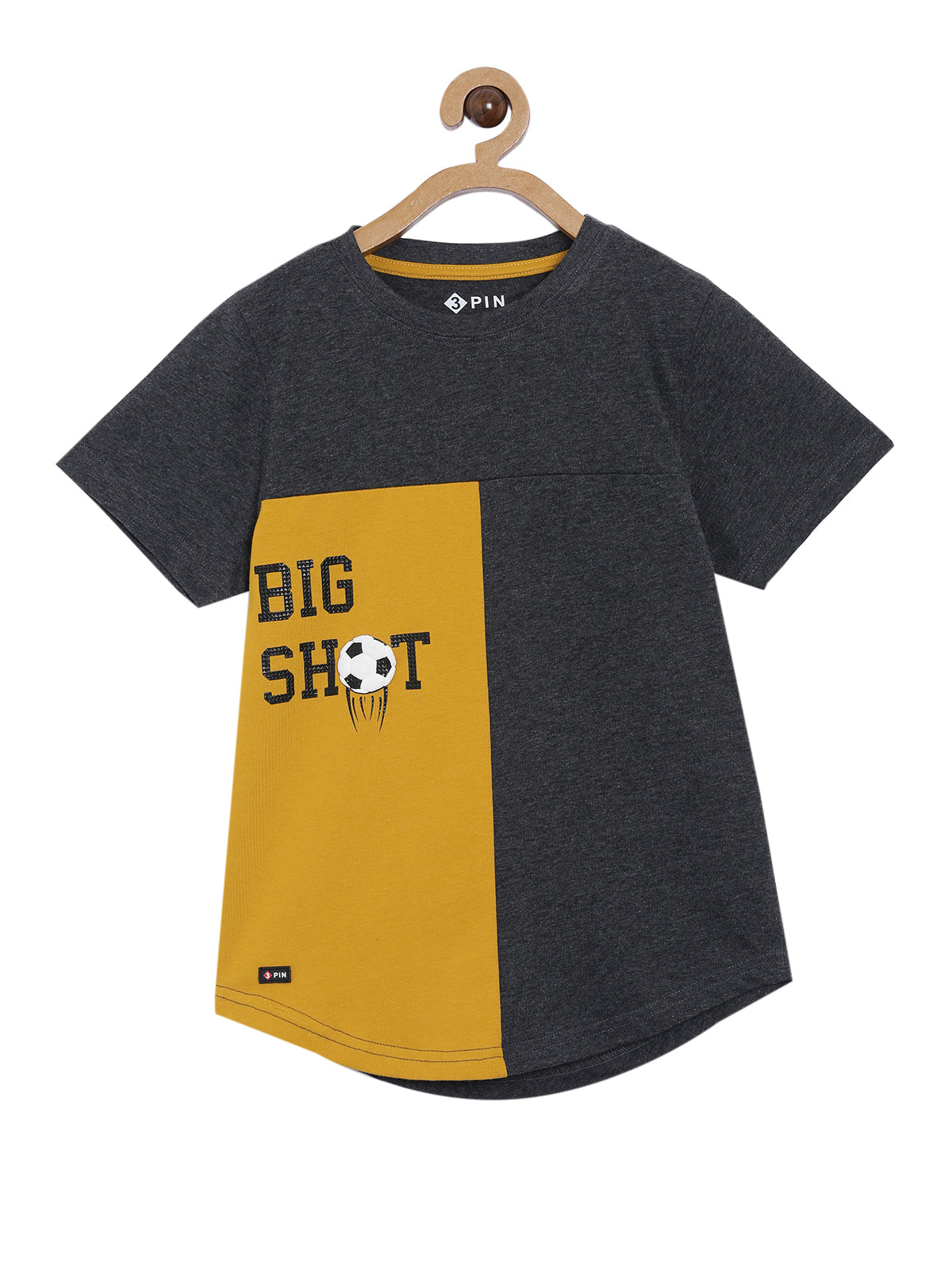 Boys Cotton Printed Round Neck T-Shirt