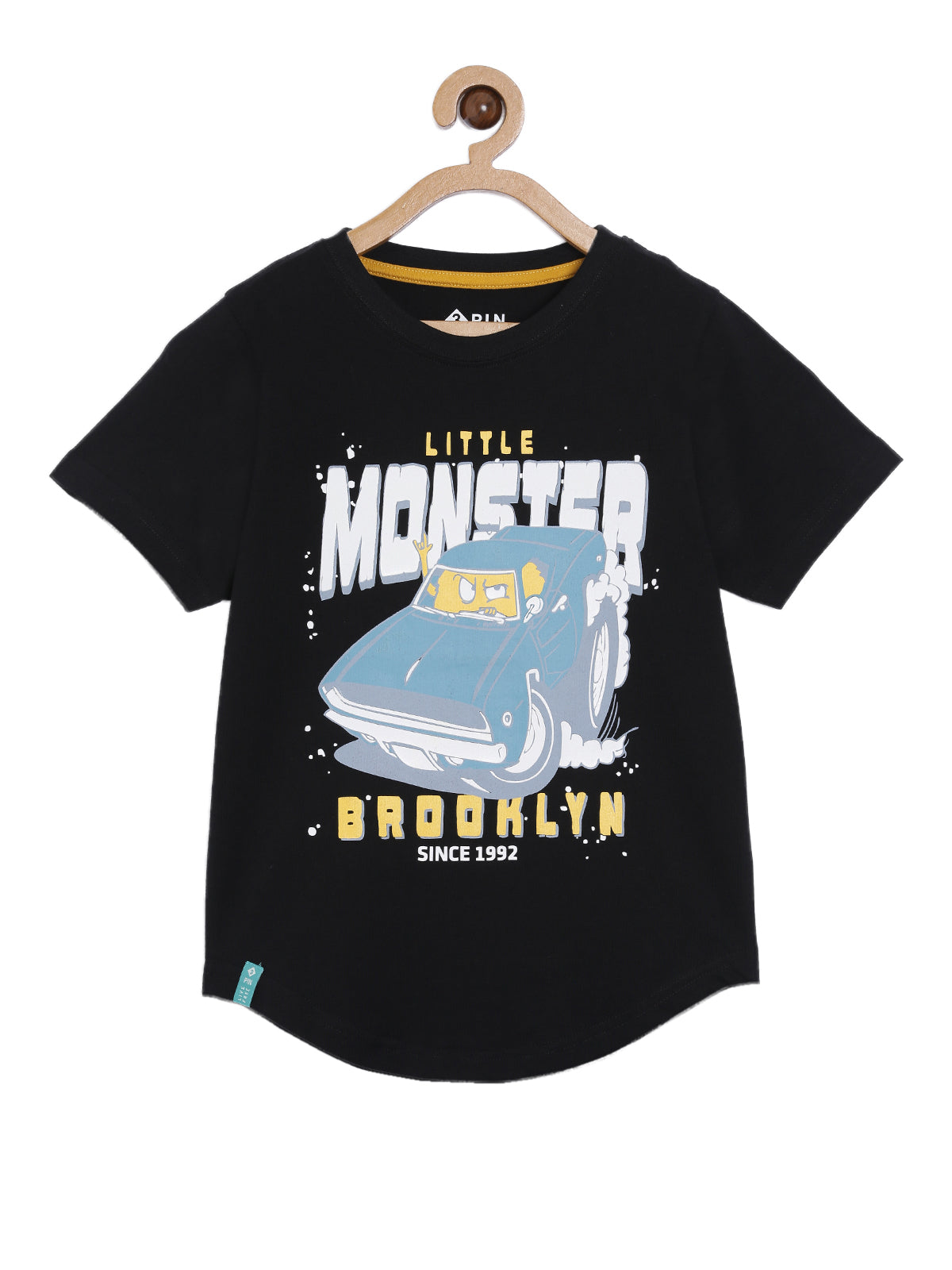 Boys Cotton Printed Round Neck T-Shirt