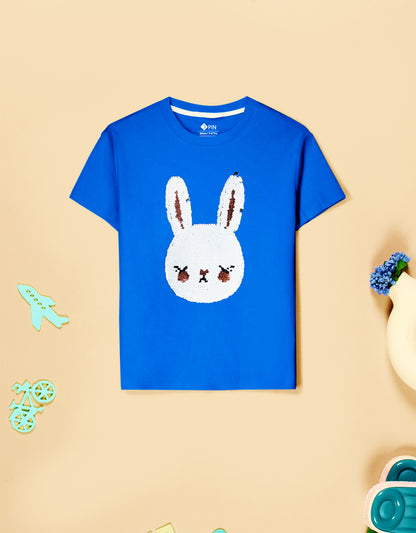 Girls Cotton Printed Round Neck T-Shirt - Pack of 5