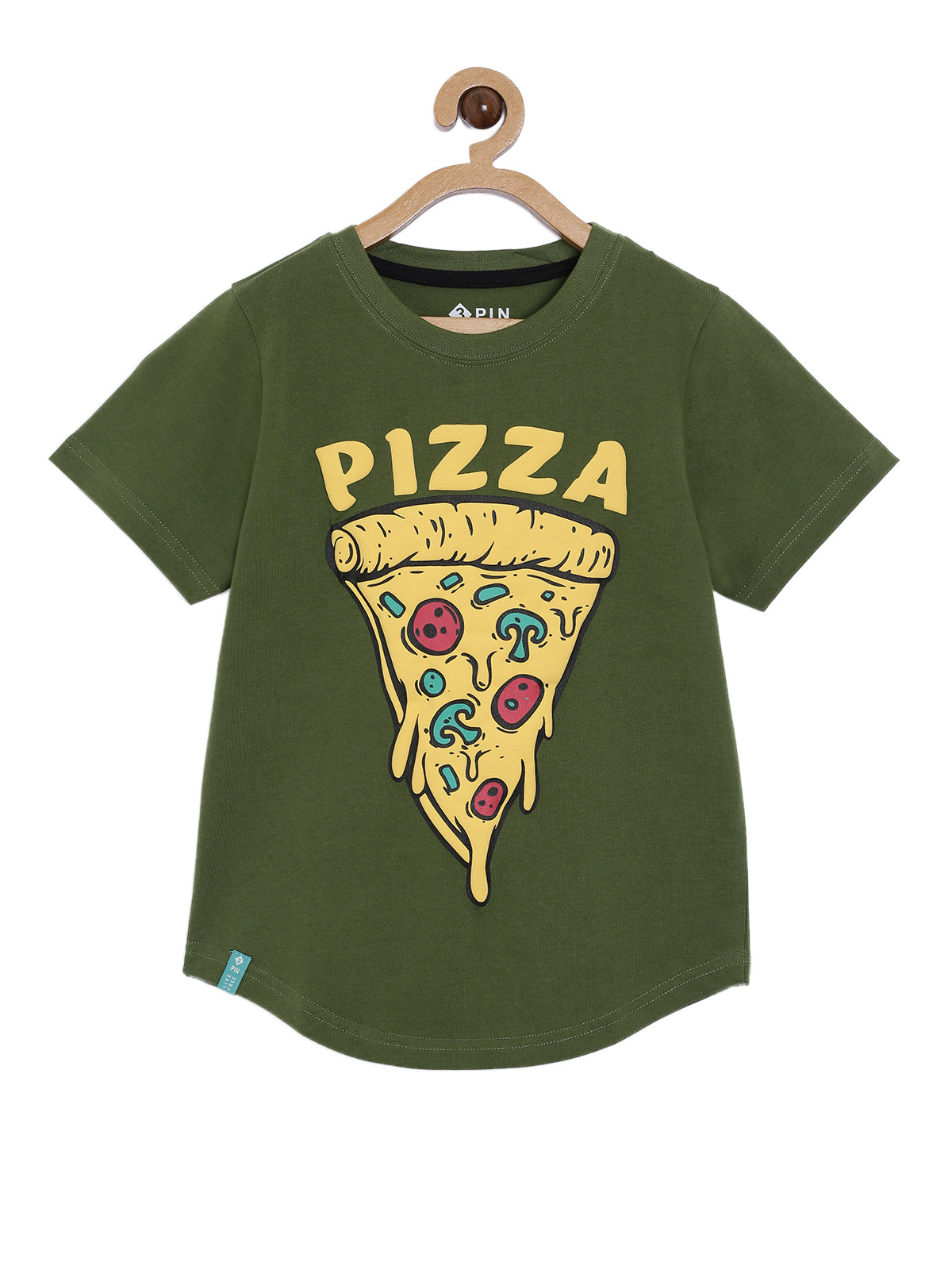 Boys Cotton Printed Round Neck T-Shirt