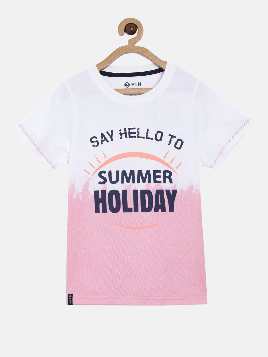 Boys Cotton Printed Round Neck T-Shirt