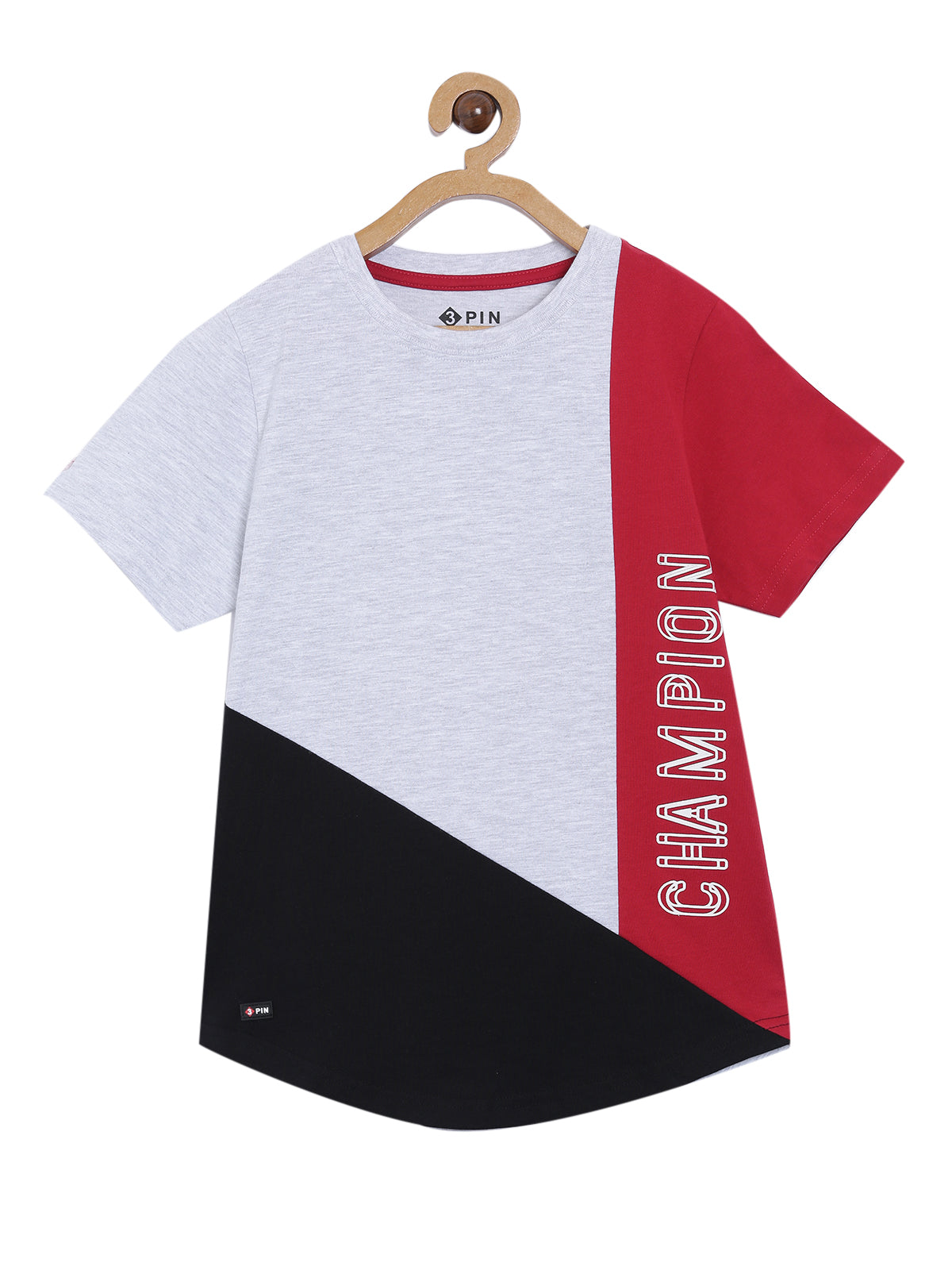 Boys Cotton Printed Round Neck T-Shirt