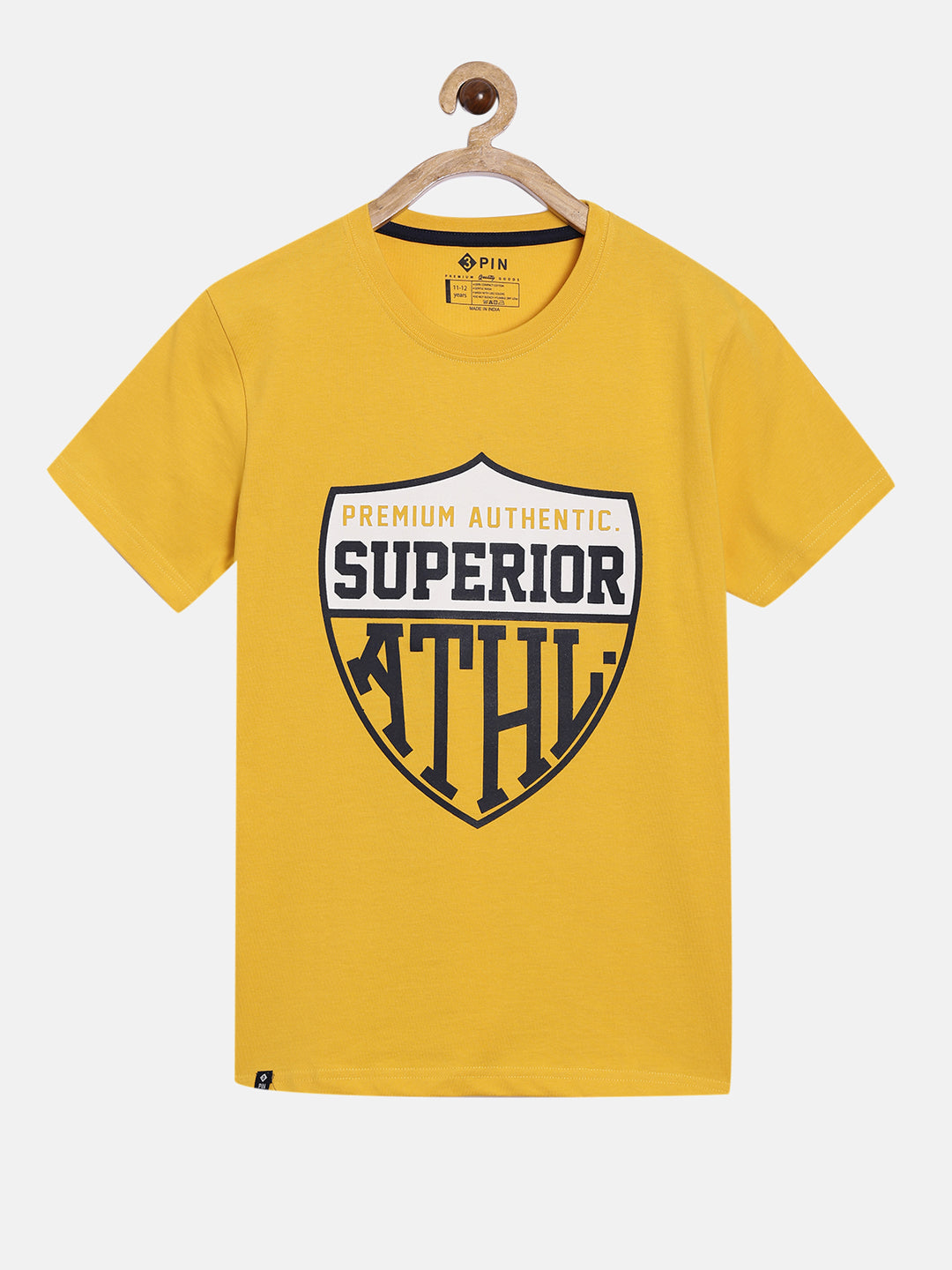 Boys Cotton Printed Round Neck T-Shirt