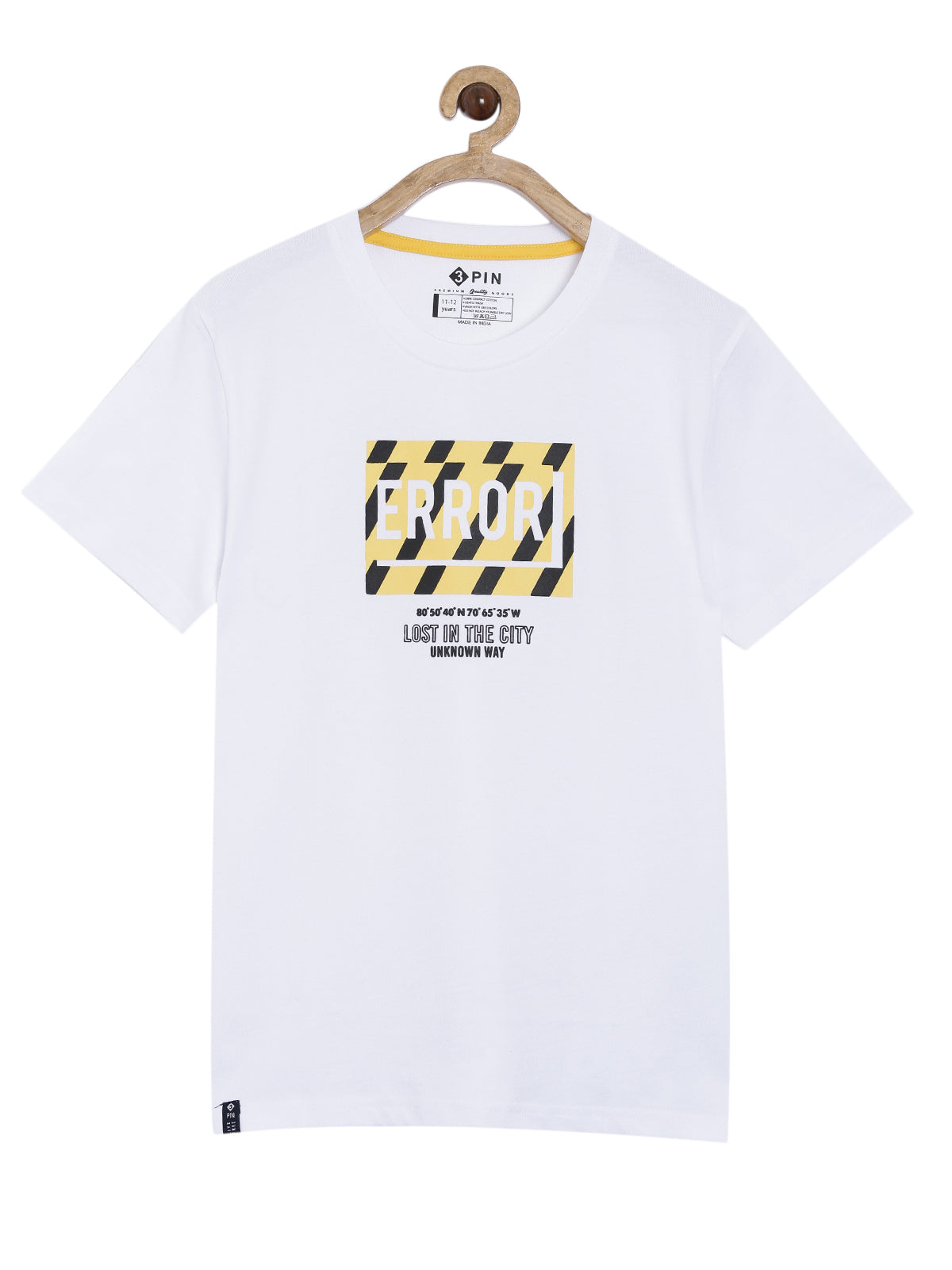 Boys Cotton Printed Round Neck T-Shirt