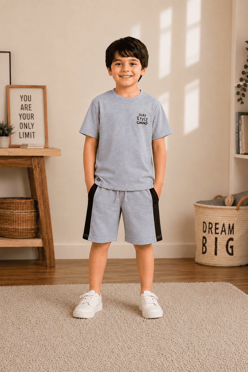 3PIN Boys Half Sleeeve Co-ords Set(Pack of 4)