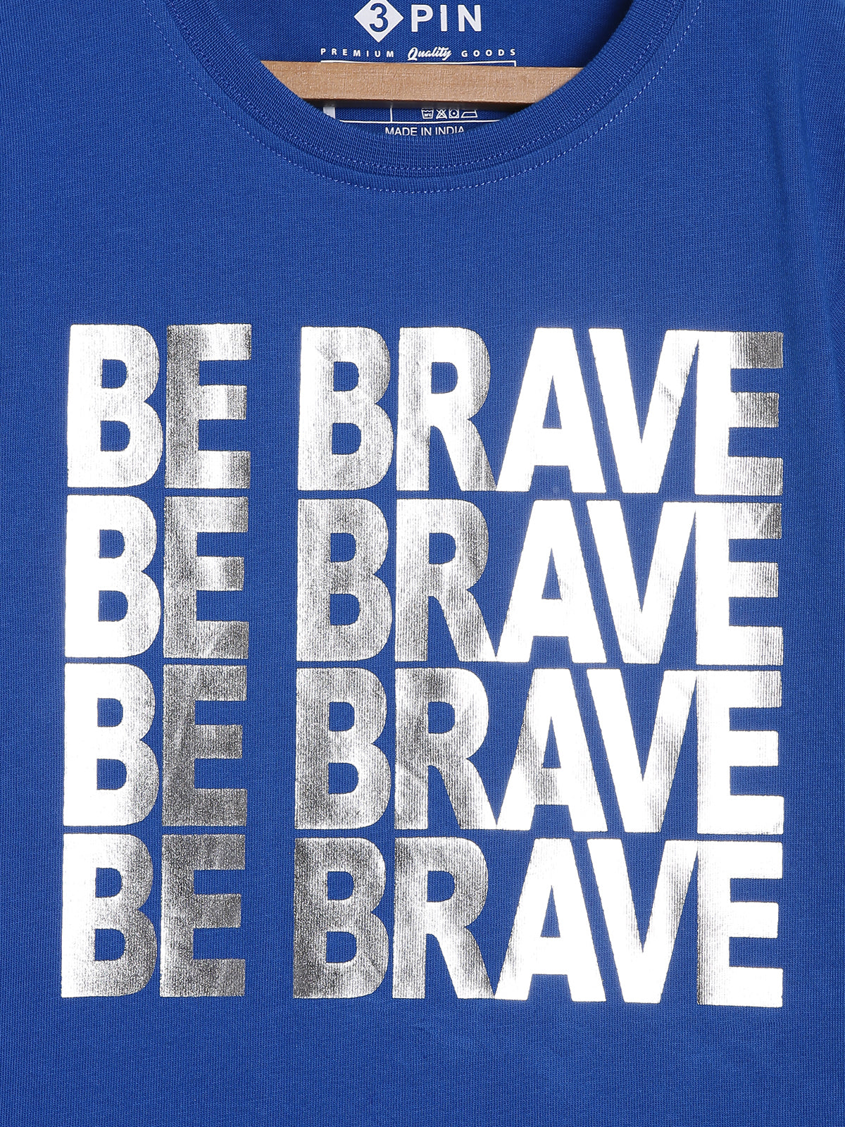 Boys Cotton Printed Round Neck T-Shirt